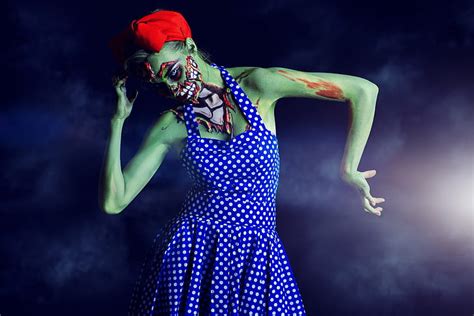 Halloween Zombie Disfraces Maquillaje Fondo De Pantalla Hd