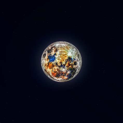 Imagen Compuesta De 150000 Fotos Revela Los Colores De La Luna