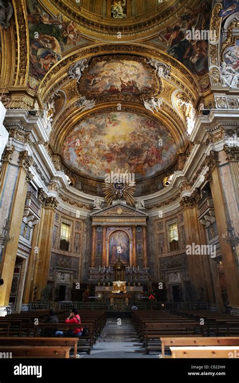 Church Of The Gesu In Rome Italy Stock Photo Alamy