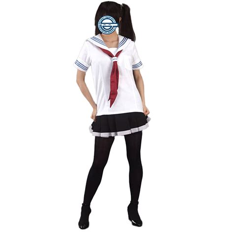 royal blue short sleeves sailor uniform 8 anime cosplay costumes outfit royal blue short sleeves