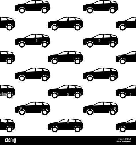 Black And White Car Silhouette Vector Illustration Stock Vector Image