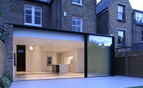 Rear Glass Extension London Clapham Common Slimline Sliding Doors