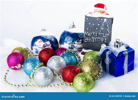 Sparkle Ball Decorations For A Christmas Day Stock Image Image Of