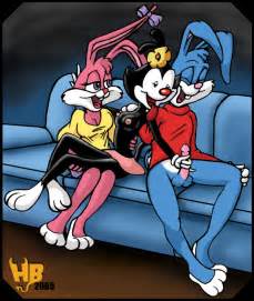 Rule 34 2005 Animaniacs Anthro Babs Bunny Bow Buster Bunny Clothing Dot Warner Female Flower