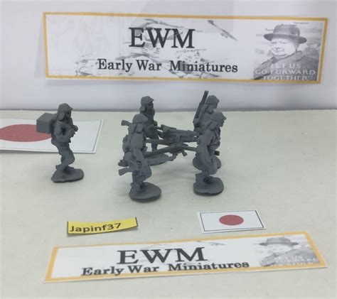 Model 11 37mm 1922 Infantry Support Gun With 5 Crew Carrying Ewm