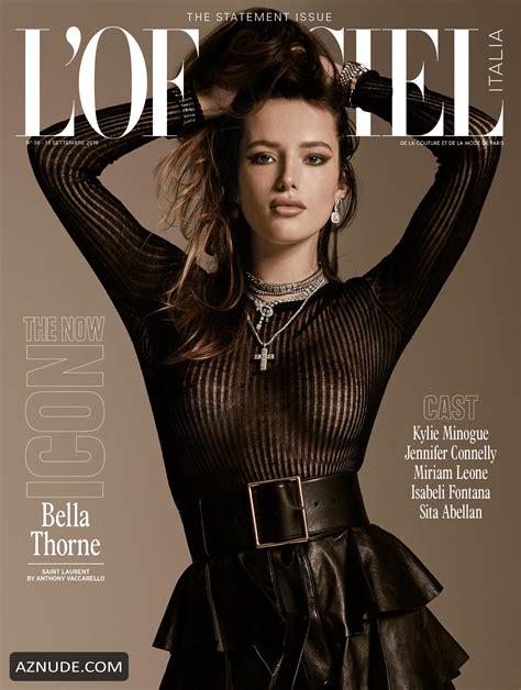 bella thorne photographed by alan gelati for a new cover of l officiel italia magazine september