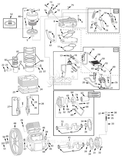 Campbell Hausfeld CI BPP Parts Diagram For Pump Parts