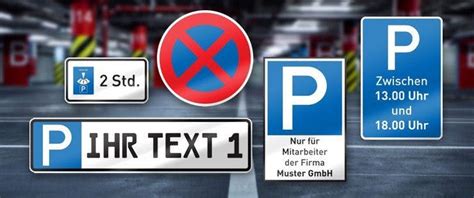 Schilder für absolutes und eingeschränktes halteverbot und parkverbotsschilder im online shop. Parkschilder online drucken | PrintPlanet