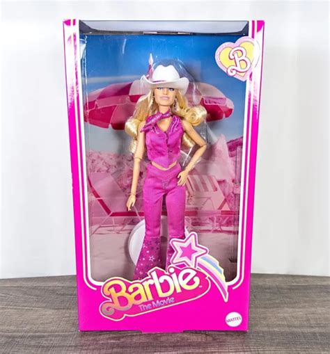 barbie the movie collectible doll margot robbie as barbie in pink western outfit 84 99 picclick