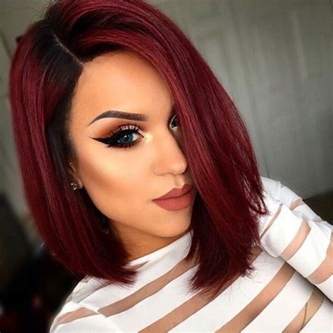For long hair, such an idea is unbelievable beautiful as it will fully. rock black roots with red hair to give it a more eye ...