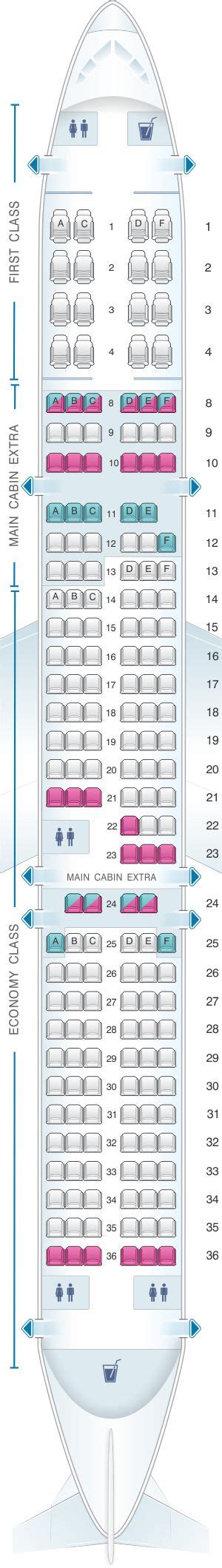 Seat Map American Airlines Airbus A321 181pax Airline Seats Vietnam