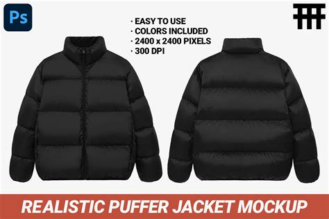 Realistic Puffer Jacket Mockup Creative Market