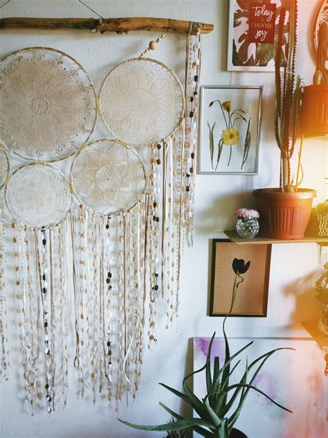 Giant Dream Catcher Large Boho Dream Catcher Beige Dream Etsy