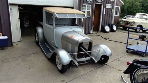 Ford Model A Pickup Truck Hot Rod Street Halibrand