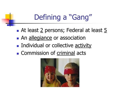 Ppt Identifying And Understanding Street Gangs Powerpoint