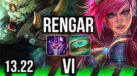 RENGAR Vs VI JNG 14 0 5 8 Solo Kills Legendary 1 9M Mastery 300