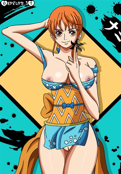 Darkuro 27 Es Shuri 84k Nami One Piece One Piece 1girl Breasts Brown Eyes Female