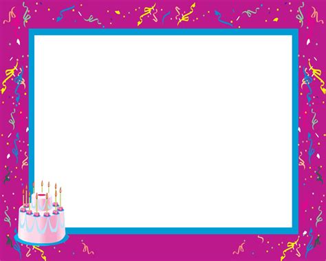 Happy Birthday Frame Birthday Frames Borders And Frames Png Good