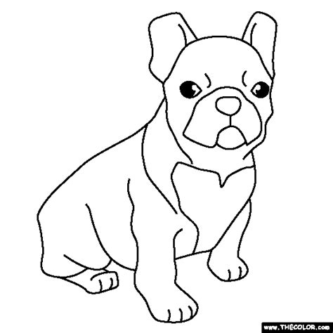 Drawing bulldog coloring pages to color, print and download for free along with bunch of favorite bulldog coloring page for kids. French Bulldog Line Drawing at GetDrawings | Free download