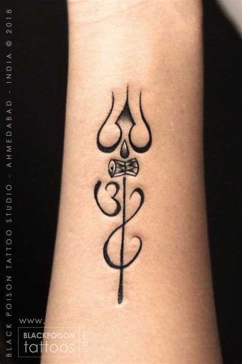 You can try this creative om tattoo which also has a small trishool added to it. trishul tattoo, om tattoo #omtattoo #religioustattoo # ...