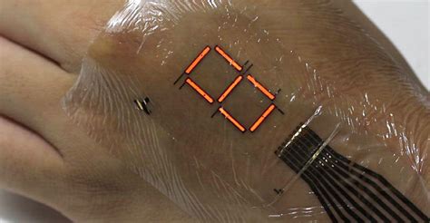 This Ultra Thin Electronic Skin Puts A Digital Display On Your Body