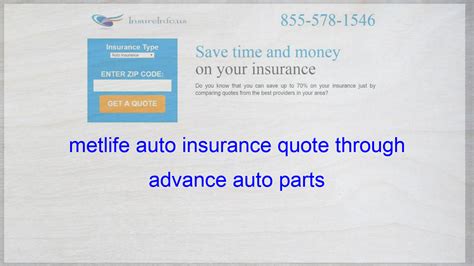 Insurance financial services auto insurance. metlife auto insurance quote through advance auto parts ...