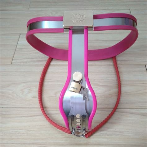 The New Y Shaped Lock Female Chastity Beltstainless Steelsilicone Top