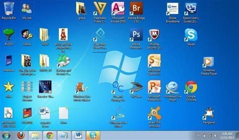 Image Of Desktop With Icons With Names How To Resize Desktop Icons In