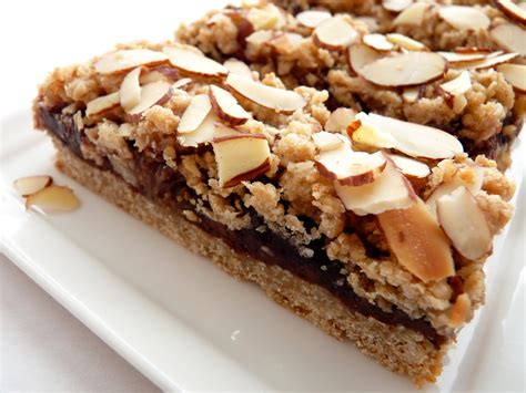 I swapped out the sugar here for pure maple syrup and have also cut way back on the sweetener in general, and i substituted peanut butter for the butter, for an added protein. :pastry studio: Fig & Chocolate Oatmeal Bars