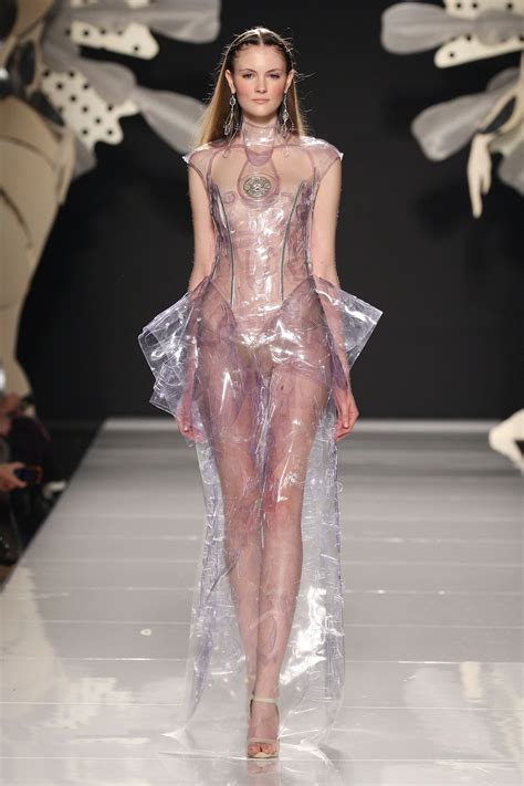 Transparent Plastic Clothing For Women Each Piece Was Sensationally Accessorised With