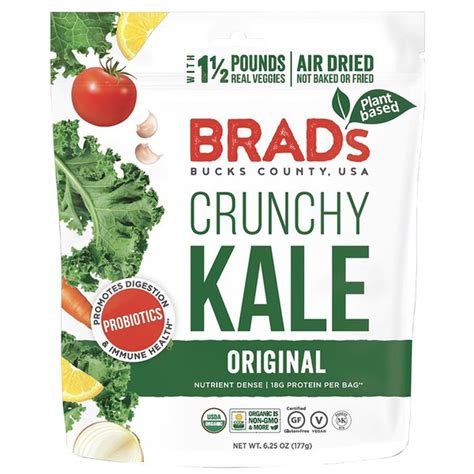 Brads Raw Organic Crunchy Kale Chips 625 Oz Instacart