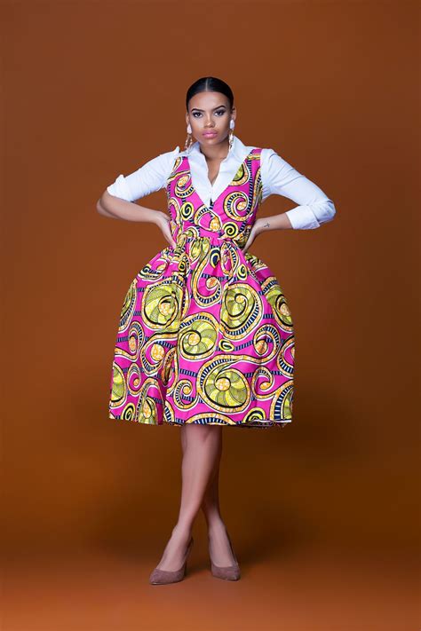 African Print Senegal Midi Dress African Fashion African Print Dresses African Fashion Dresses