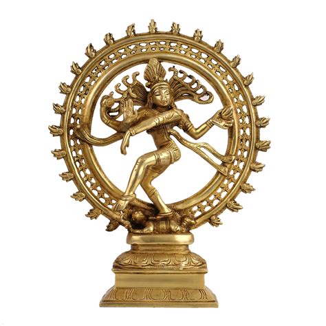 Brass Natraj Statue 34 Cm Big Dancing Shiva Statue Hindu Etsy