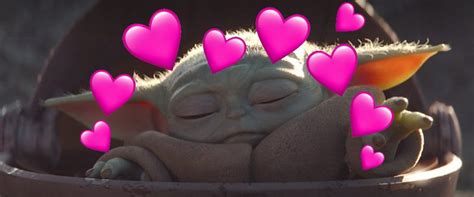 Baby Yoda Sending Love To Everyone Rbabyyoda