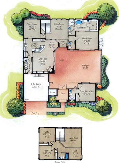 Hi guys, do you looking for spanish style homes with courtyards. Home Plans with Courtyard - Home Designs with Courtyard ...
