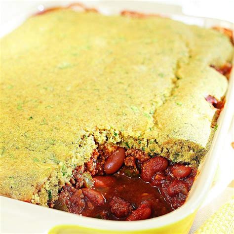 A great way to use up that last bit of chili! Chili Cornbread Casserole Recipe - EatingWell