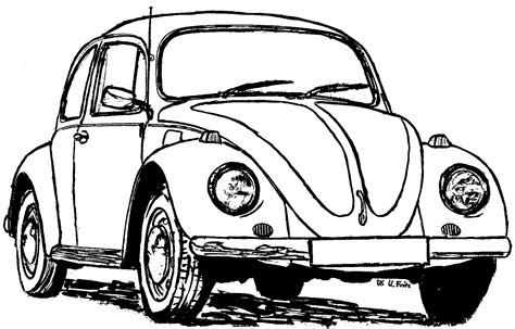 Volkswagen Beetle Coloring Pages