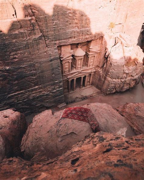 The Treasury In Petra Jordan Petra Is A Famous Archaeological Site In
