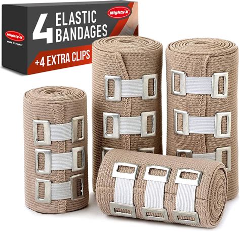 Elastic Bandage Wrap Compression Tape 4 Compression Bandages 4