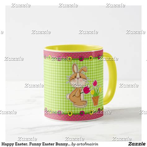 Happy Easter Funny Easter Bunny T Mugs Easter Ts