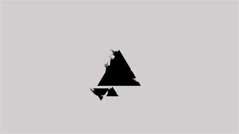 Triangle Black White Wind Minimalism Wallpapers Hd Desktop And