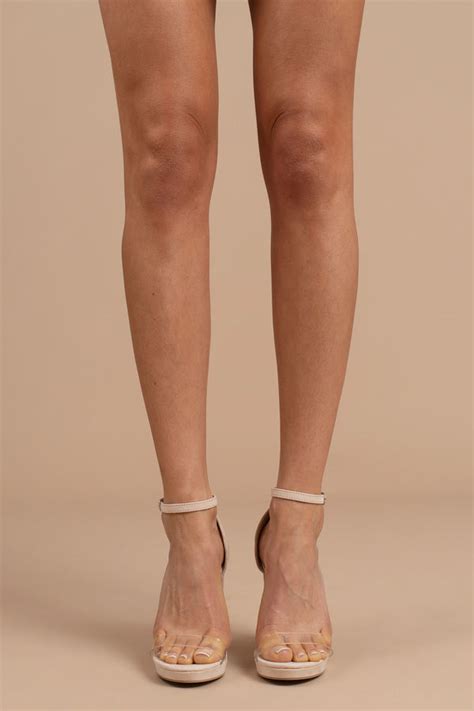 Heels For Women Sexy High Heels Cute Fur Nude Strappy Tobi