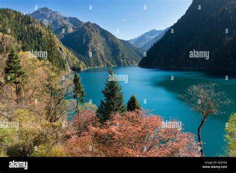 Long Lake Jiuzhaigou National Park Sichuan Province China Unesco
