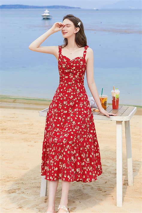 Price： 6999usd Chiffon Summer Dress Printed Summer Dresses Beach Dresses Summer Halter Dress