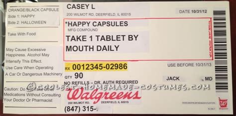 Cvs Prescription Label Template