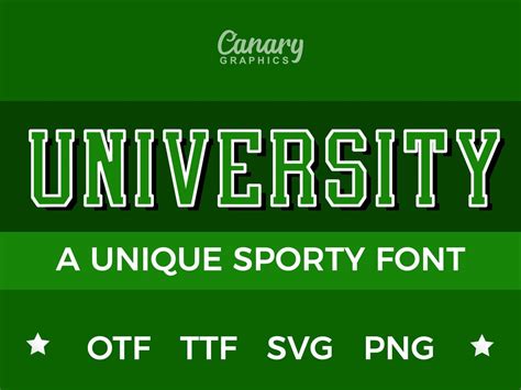 University Font Varsity Font College Font Sports Font Jersey Fonts