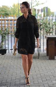 Towie S Chloe Lewis In Lace Shirt Dress As Kate Wright Displays Her