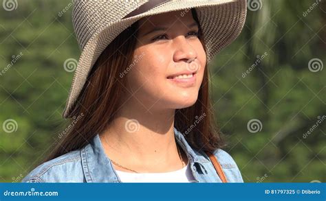 teen girl sunny day stock image image of pretty summer 81797325