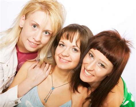 Chicas Adolescentes Felices Foto Premium
