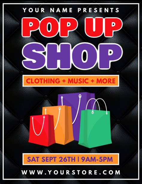Copy Of Pop Up Shop Flyer Template Postermywall